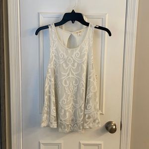 White lace blouse